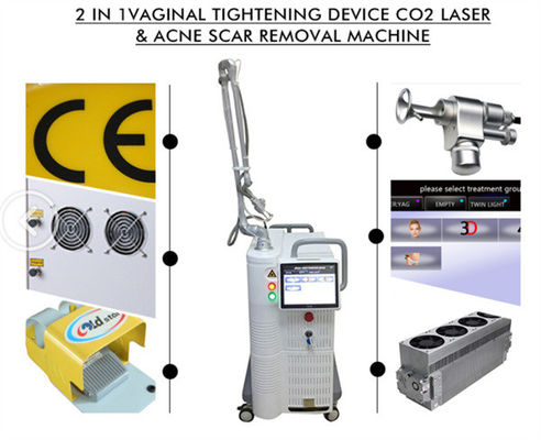 máquina fracionária do laser do CO2 10600nm
